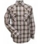 ELY CATTLEMAN Sleeve Plaid Western