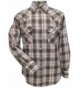 ELY CATTLEMAN Sleeve Plaid Western