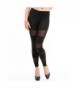 842 Sheer Panels Stretchy Leggings