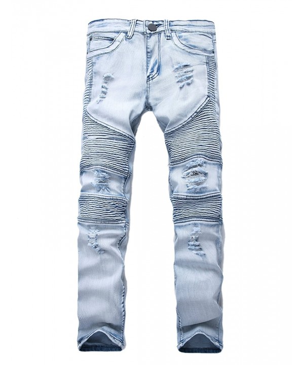 Idopy Hipster Distressed Ripped Washed