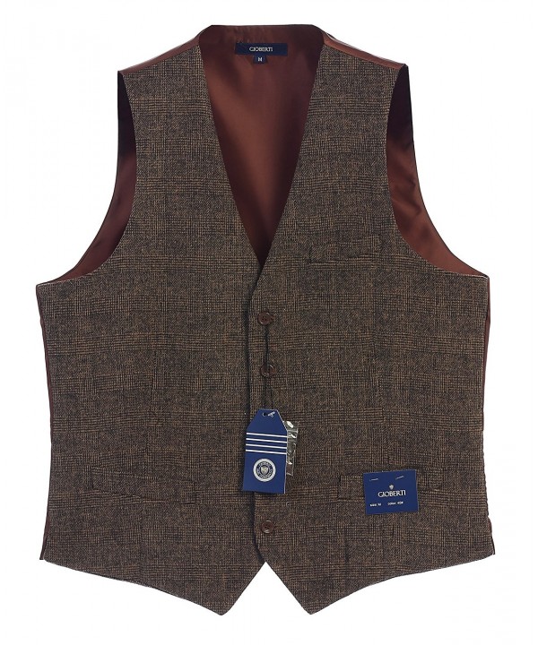 Gioberti Button Formal Tweed Checked