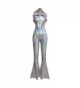 Iridescent Holographic Sleeveless Jumpsuit 8083Silver