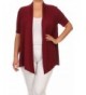 Private Label Asymmetric Cardigan Burgundy