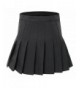 Womens Waist Solid Pleated Tennis