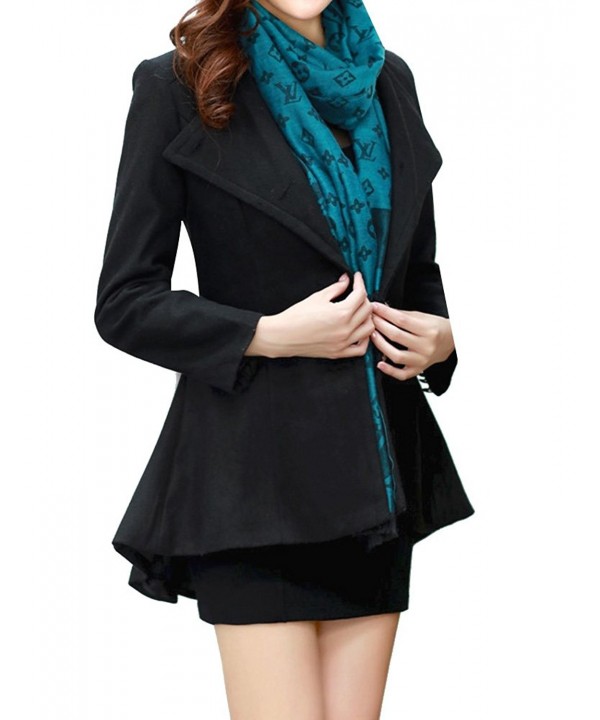 GRAPENT Womens Casual Asymmetrical Blazer