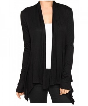 KMystic Womens Draped Front Cardigan