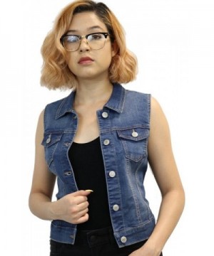 Reveal Womens Classic Denim Vest