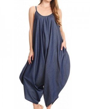 Sakkas 534 Sleeveless Jumpsuit Chambray