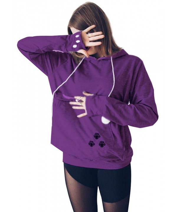 Kingdilor Womens Kangaroo Carrier Sweatshirt