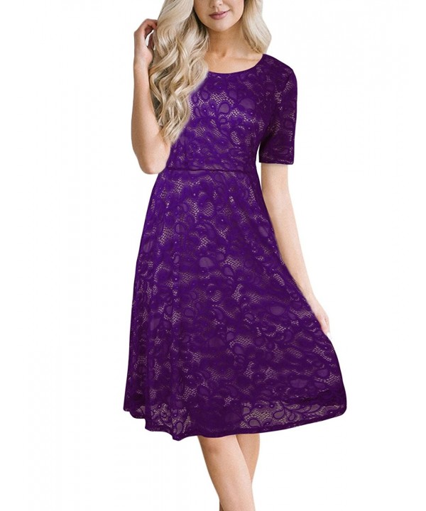 LNIMIKIY Elegant Ladies Floral Dresses