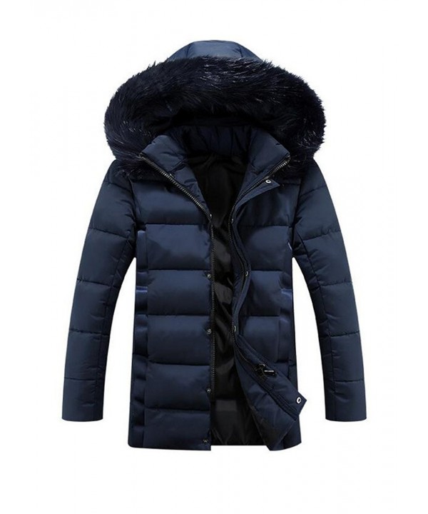 winter puffer coat with fur hood