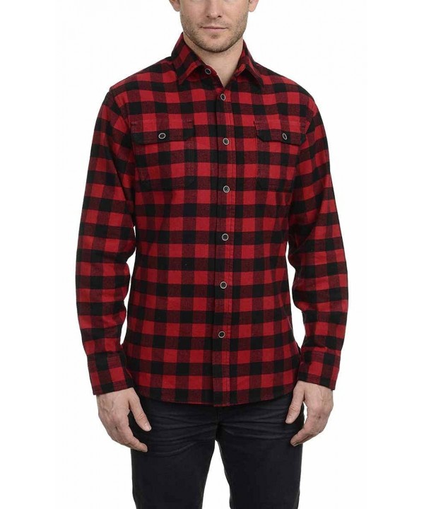 Jachs Brawny Flannel Button Buffalo