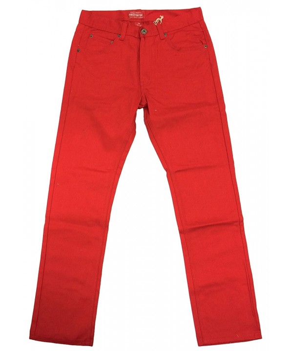 PARISH NATION Twill Denim Crimson