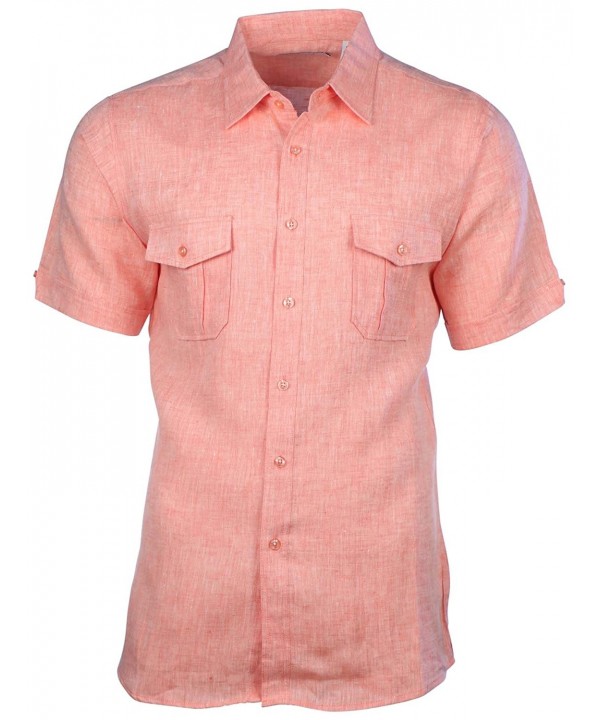 Mojito Collection 2 Pocket Sleeve Shirt Orange Medium