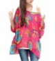 iNewbetter Womens Floral Batwing Sleeve