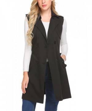 Mofavor Womens Breasted Sleeveless Cardigan