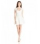 Trixxi Juniors Sleeve Dress Ivory