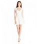 Trixxi Juniors Sleeve Dress Ivory