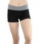 ToBeInStyle Womens Contrast Cross Wasitband Shorts