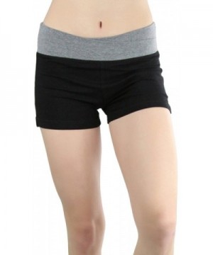 ToBeInStyle Womens Contrast Cross Wasitband Shorts