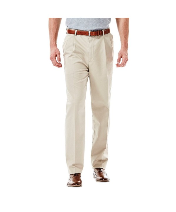 Haggar Weekend Pleated Front Khaki