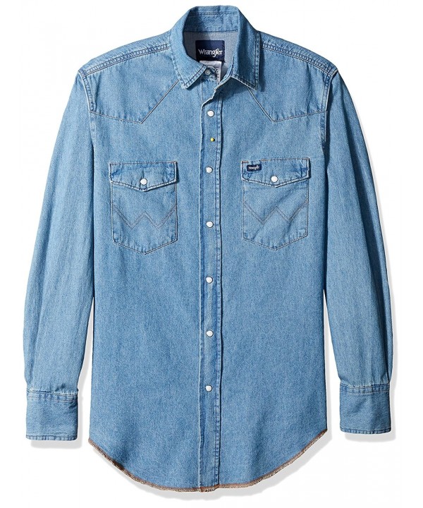 Wrangler Mens Motorcycle Denim Shirt