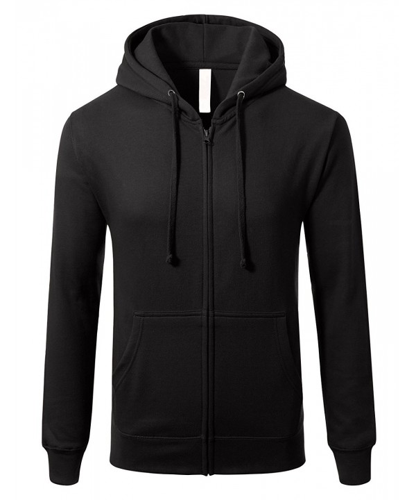 Sleeve Lightweight Zip up Hoodie Pocket