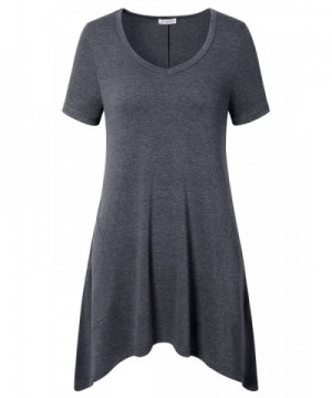 Bulotus Casual Womens V Neck Asymmetrical