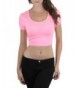 ToBeInStyle Womens Basic Crop Tee Large