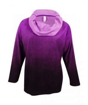 Ideology Womens Fleece Pullover Purple