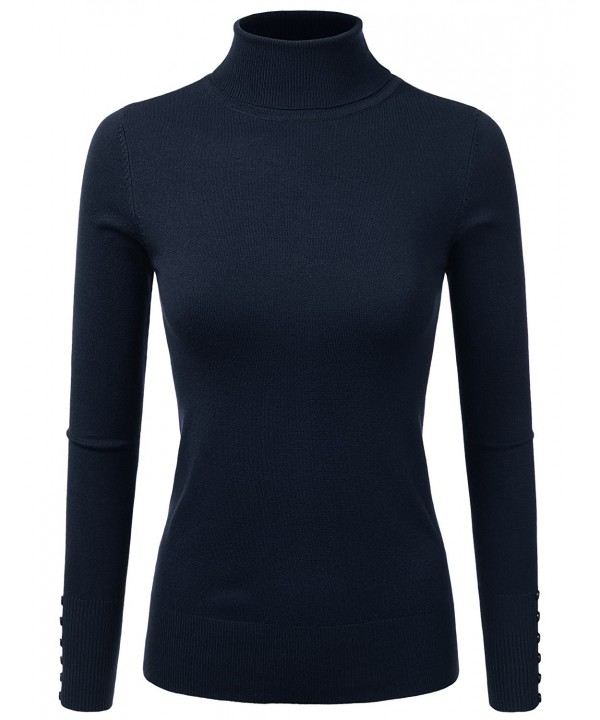 DRESSIS Stretchy Knitted Turtleneck Sweater