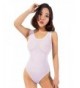 Womens Sheer Piece Sleeveless Bodysuit