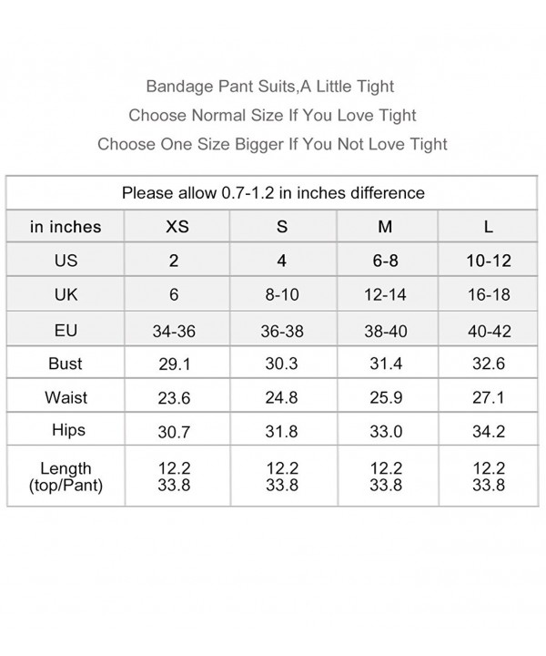 Women's Black White Crop Top Skinny Pant Bandage Suit Sets SL12588 ...
