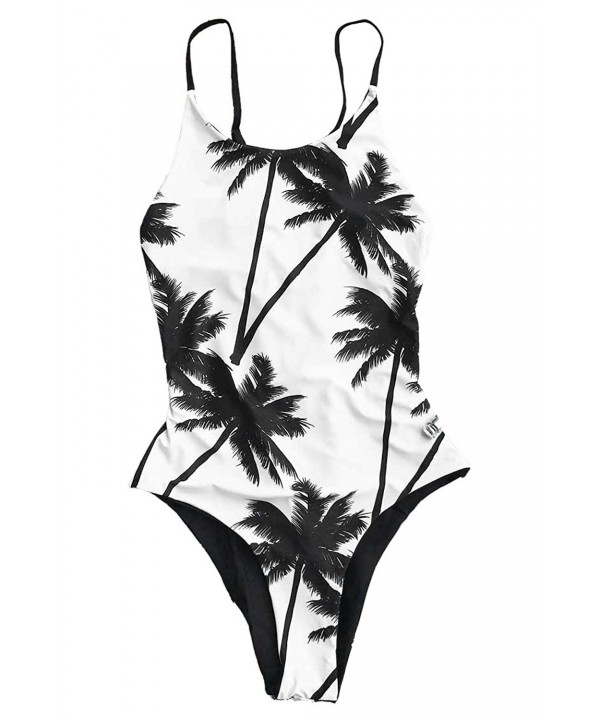 Womens Coconut Floral One piece Swimwear