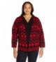 Alfred Dunner Printed Cardigan Sweater