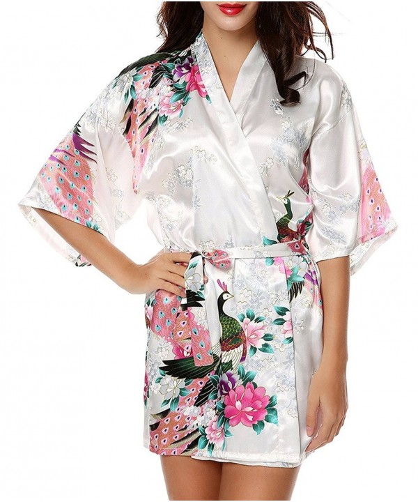 Plumsika Womens Peacock Blossoms Nightwear