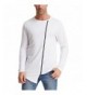 Zipper Front Irregular Sleeve T Shirts