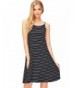 Ambiance Womens Striped Skater Dress