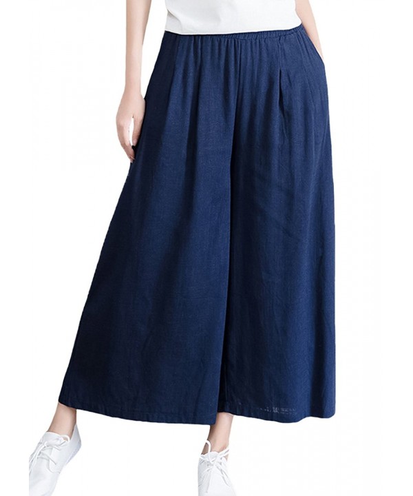 SUGIRLS Womens Loose Elastic Culottes