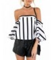 Glamaker Chiffon Shoulder Stripped Sleeves