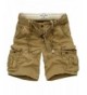 CALI HOLI Belted Military Shorts