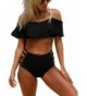 Astylish Womens Shoulder Swimsuits Waisted