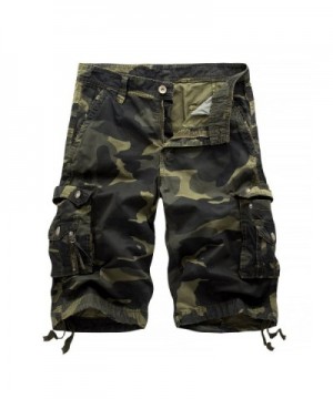 Hakjay MensSummer Multi Pocket Shorts Dark camouflage 30