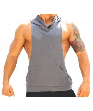 Manstore Sleeveless Hooded Cotton Hoodies