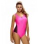UONBOX Colorblock Swimsuit Bodysuit Monokini