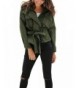 Glamaker Womens Short Trench Jacket