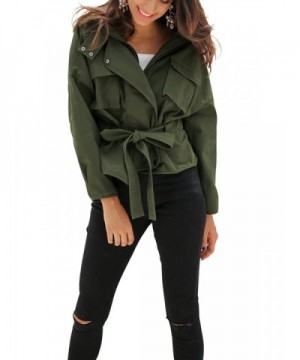 Glamaker Womens Short Trench Jacket