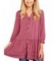 luvamia Womens Casual Ruffled Sleeves