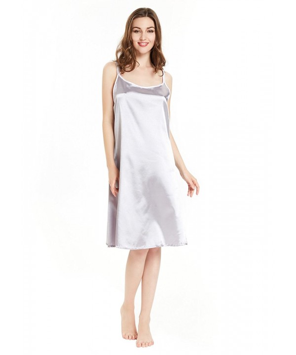 Satin Nightgown Women Chemise Spaghetti