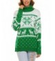 SummerRio Christmas Reindeer Snowflakes Turtleneck